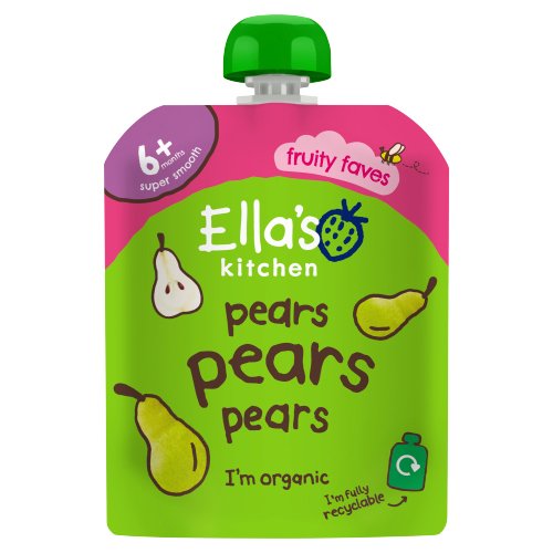 ELLA'S KITCHEN ORGANIC PEARS FIRST TASTES BABY POUCH 4+ MONTHS 70G