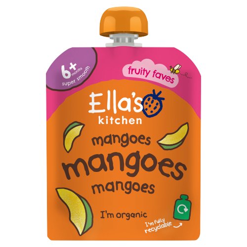 ELLA'S KITCHEN ORGANIC MANGOES FIRST TASTES BABY POUCH 4+ MONTHS 70G