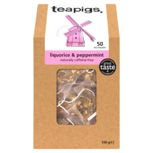 TEAPIGS LIQUORICE & PEPPERMINT TEABAGS 50X 3G