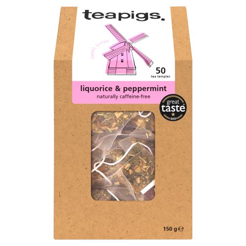 TEAPIGS LIQUORICE & PEPPERMINT TEABAGS 50X 3G