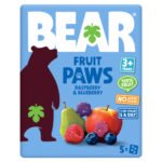 BEAR LITTLE PAWS RASPBERRY & BLUEBERRY 5PK 20G