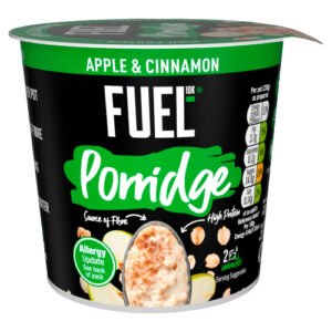 FUEL10K HIGH PROTEIN APPLE & CINNAMON PORRIDGE OAT CEREAL POT 70G