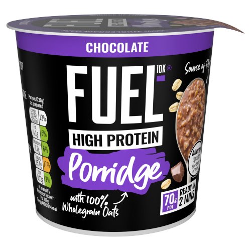 FUEL10K HIGH PROTEIN CHOCOLATE PORRIDGE POT 12X 70G