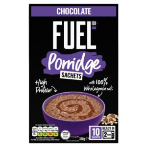 FUEL10K CHOCOLATE PROTEIN PORRIDGE SACHETS OAT CEREAL SACHETS 360G