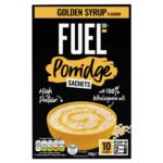 FUEL10K GOLDEN SYRUP PROTEIN PORRIDGE OAT CEREAL SACHETS 360G/NFEU/