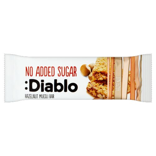 DIABLO NAS HAZELNUT MUESLI BAR 30G