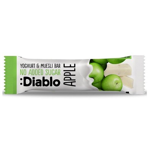 DIABLO NAS YOGHURT COATED APPLE MUESLI BAR 30G