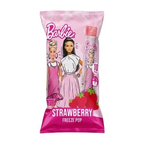 BARBIE STRAWBERRY FREEZE POPS 10PK 50ML