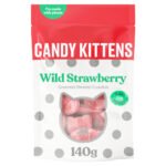 CANDY KITTENS WILD STRAWBERRY GOURMET SWEETS 140G