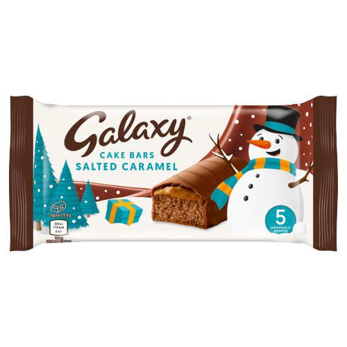 GALAXY SALTED CARAMEL 5 CAKE BARS 129.55G