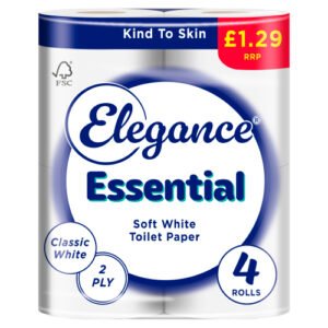 ELEGANCE ESSENTIAL TOILET TISSUE PMP £1.29 4ROLL