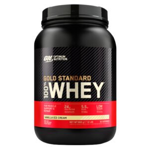 OPTIMUM NUTRITION 100% GSW TUB VANILLA ICE CREAM 900G