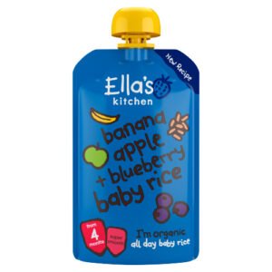 ELLA'S KITCHEN RICE BANANA & BLUEBERRY 120G