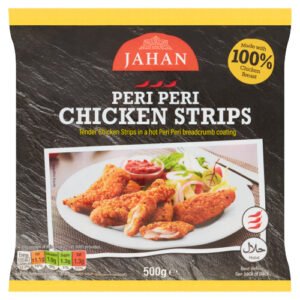 JAHAN PERI PERI CHICKEN STRIPS 500G