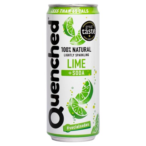 QUENCHED LIME & SODA SGL CAN 330ML