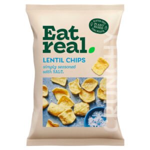 EAT REAL SALTED LENTIL CHIPS SHARING 95G