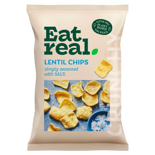 EAT REAL SALTED LENTIL CHIPS SHARING 95G
