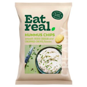 EAT REAL SOUR CREAM & CHIVE HUMMUS CHIPS SHARING 110G