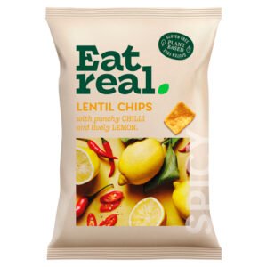 EAT REAL CHILLI & LEMON HUMMUS CHIPS SHARING 110G
