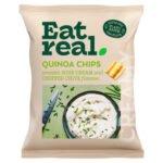 EAT REAL SMOOTH SOUR CREAM AND CHOPPED CHIVE FLAVOUR QUINOA CHIPS 40G
