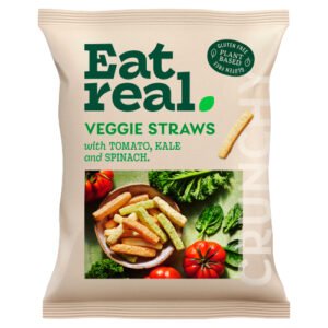 EAT REAL VEGGIE STRAWS WITH TOMATO, KALE & SPINACH 45G