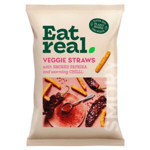 EAT REAL VEGGIE STRAWS WITH SMOKED PAPRIKA AND WARMING CHILLI 110G