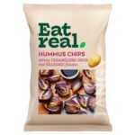 EAT REAL HUMMUS CHIPS CARAMELISED ONION & BALSAMIC VINEGAR 110G