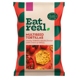 EAT REAL MULTISEED TORTILLA CHIPS SMOKY PAPRIKA SALSA 160G