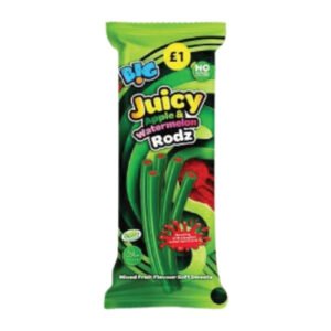 B!G JUICY APPLE & WATERMELON RODZ PMP £1.00 150G