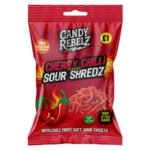 CANDY REBELZ CHERRY CHILLI SOUR SHREDZ 150G