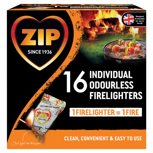 ZIP INDIVIDUALLY WRAPPED FIRELIGHTERS 16S