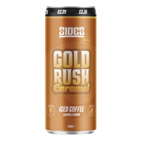 SIDES GOLD RUSH CARAMAL ICED COFFEE CAN PMP £2.25 330ML
