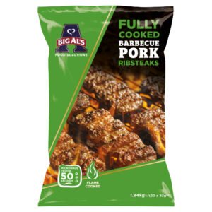 BIG AL'S FLAME COOKED BBQ PORK RIBSTEAKS 92G