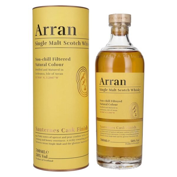 Arran Single Malt SAUTERNES CASK FINISH Single Malt Scotch Whisky 50% Vol. 0,7l in gift box