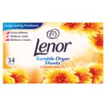 LENOR TUMBLE DRYER SHEETS SUMMER BREEZE 34S