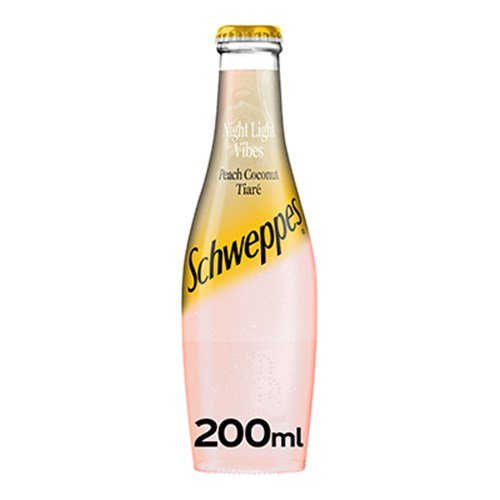 SCHWEPPES PEACH COCONUT GLASS 200ML