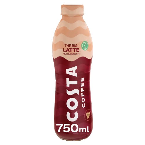 COSTA COFFEE LATTE PET 750ML