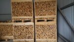 Kiln dried firewood in 1 RM wooden crates