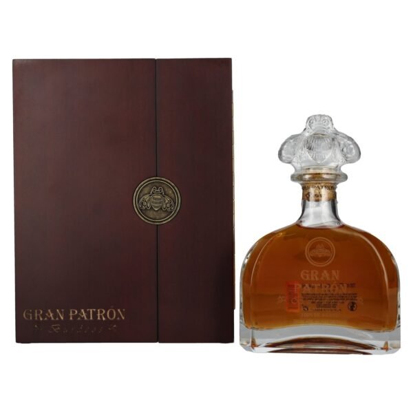 Gran Patrón Tequila BURDEOS Añejo 100% de Agave 40% Vol. 0,7l in wooden box