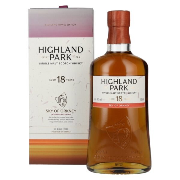 Highland Park 18 Years Old SKY OF ORKNEY Single Malt Scotch Whisky 46% Vol. 0,7l in gift box