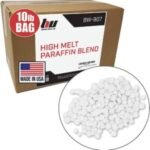Blended Waxes, Inc. Paraffin Wax 10lb. Pastilles – General Purpose Bulk Paraffin Wax for DIY Projects, Candle Making, Canning and More