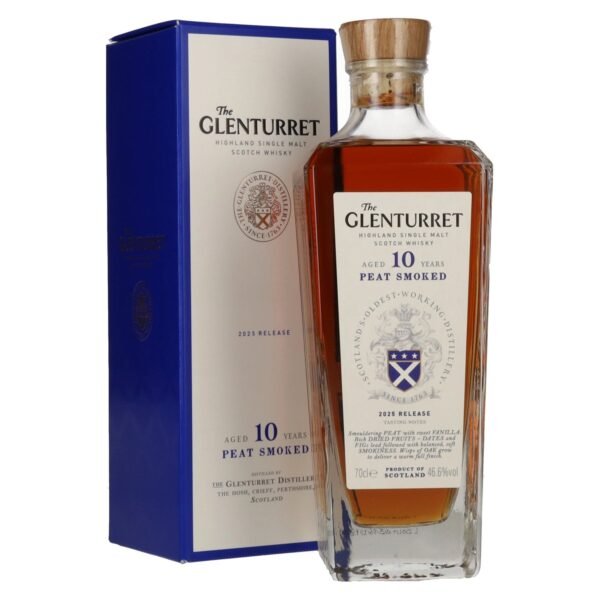 The Glenturret 10 Years Old PEAT Smoked Release 2025 46,6% Vol. 0,7l in gift box