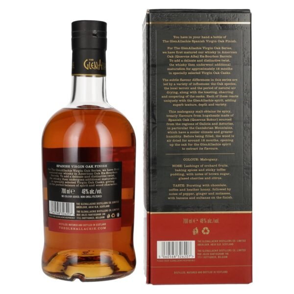The GlenAllachie 10 Years Old SPANISH VIRGIN OAK FINISH 48% Vol. 0,7l in gift box
