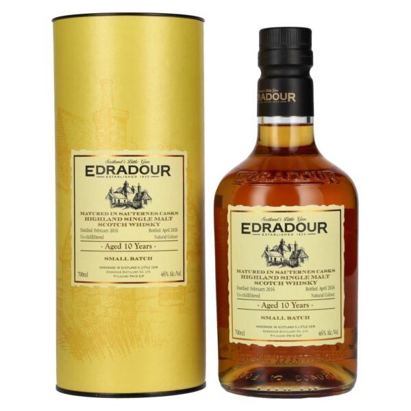 Edradour 10 Years Old Sauternes Casks Small Batch 2016 46% vol. 0.7l in a gift box