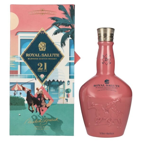 Royal Salute 21 Years Old THE MIAMI POLO EDITION Blended Scotch Whisky 40% Vol. 0,7l in gift box