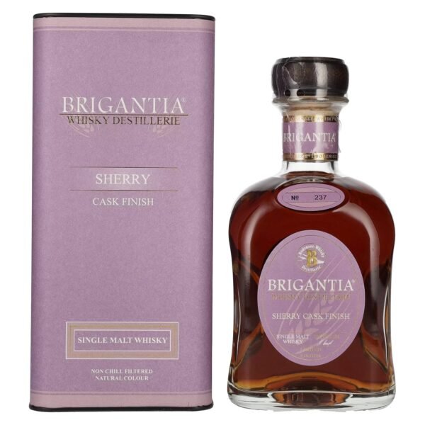Steinhauser BRIGANTIA Single Malt Whisky, Sherry Cask Finish, 46% ABV, 0.7l, in a gift box