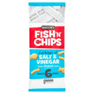 BURTONS FISH'N' CHIPS SALT & VINEGAR 6PK 25G