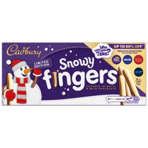 CADBURY SNOWY FINGERS 115G-XMAS