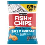 BURTONS FISH'N' CHIPS LASHINGS OF SALT & VINEGAR PMP 69P 40G