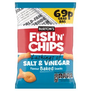 BURTONS FISH'N' CHIPS LASHINGS OF SALT & VINEGAR PMP 69P 40G